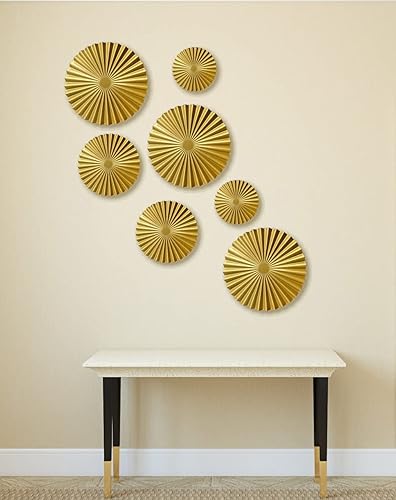 Miniatura 12 de ITrixgan Decoración de pared de metal negro para sala de estar, juego de decoración para colgar en la pared, decoración de pared de TV, decoración