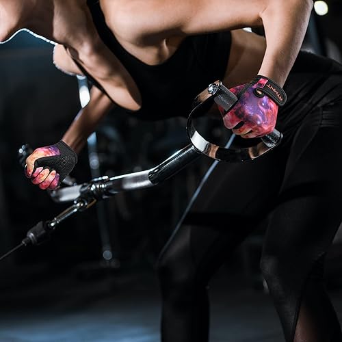 Miniatura 5 de ZEROFIRE Guantes de entrenamiento para mujeres y hombres, guantes de levantamiento de pesas con protección completa de la palma y agarre extra para