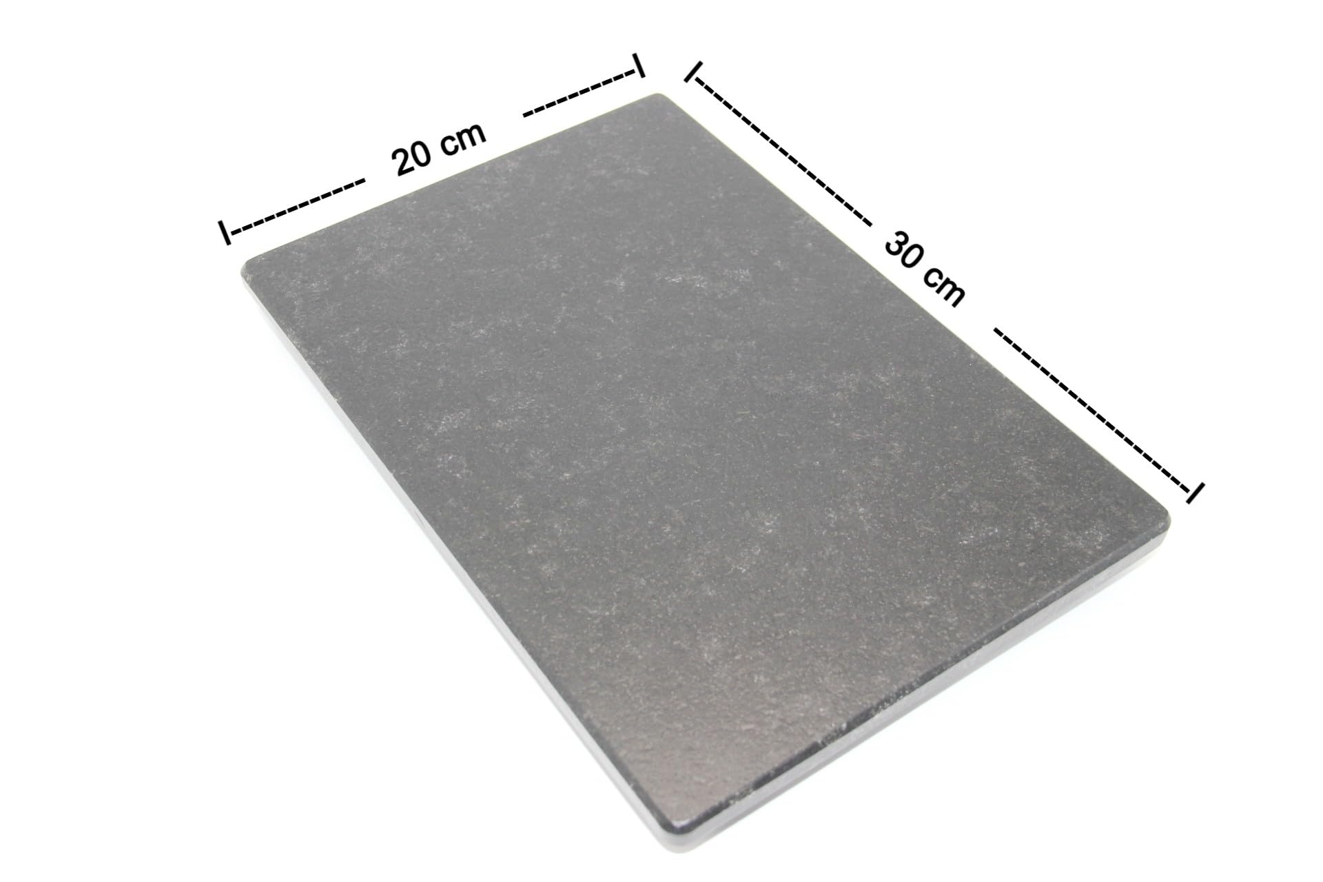 Schneidebrett aus Stein - Servierplatte - Küchenbrett - Steinplatte - Untersetzer - 2 Größen (Himalaya Glänzend, 30L x 20B)