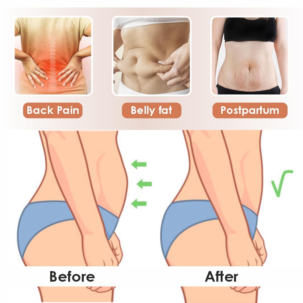 Sifoz Free Size Slim Belt For Women Belly Fat Elastic Waist Shaper For Weight and Flat Belly Tummy Reduction Belt For After Delivery Slimming Tummy Fat Waist Shape Wear And Hips Trainer Slim Stomach - Image 3 thumbnail