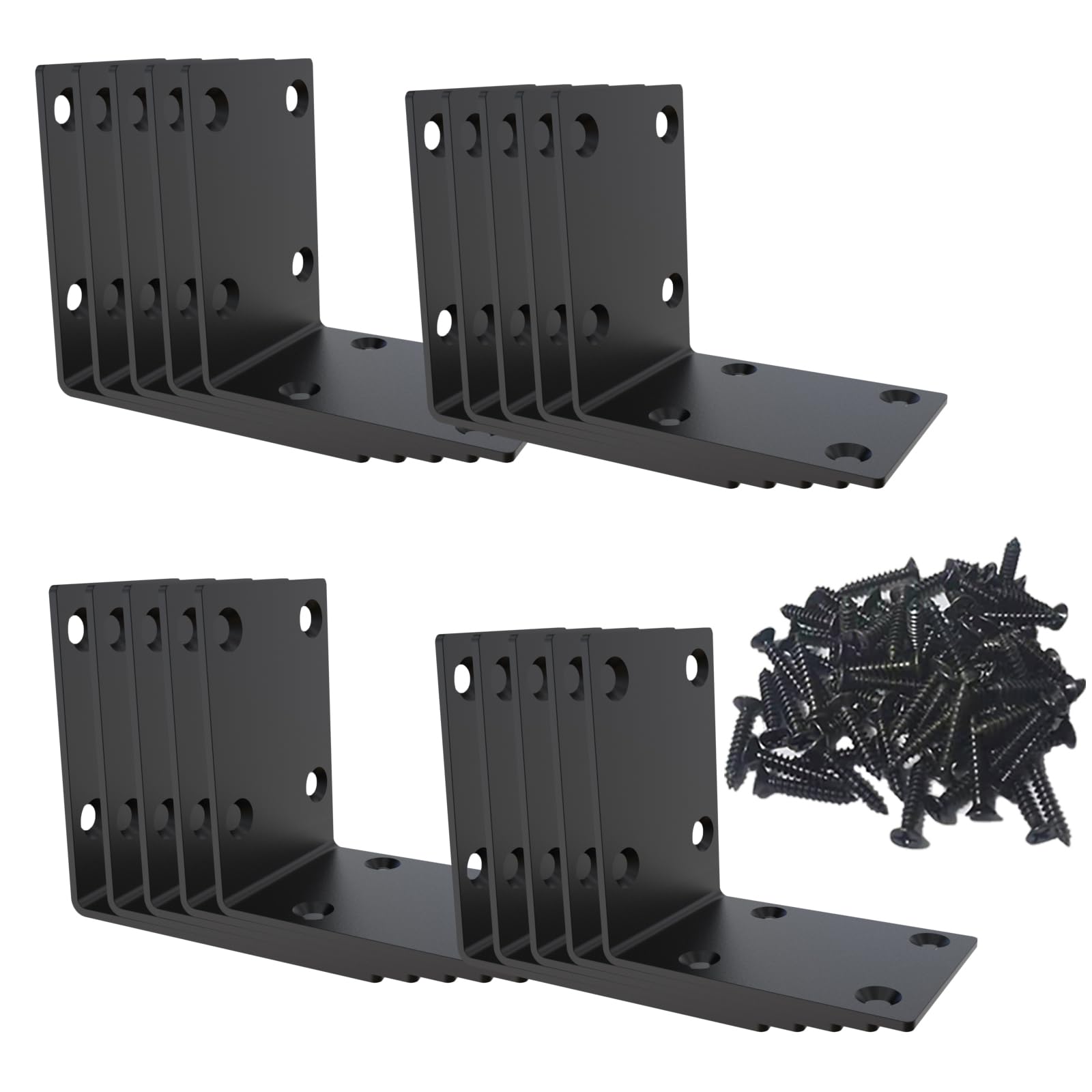Aufuga Black Stainless Steel Shelf Bracket - shelf brackets and supports | Mubboo