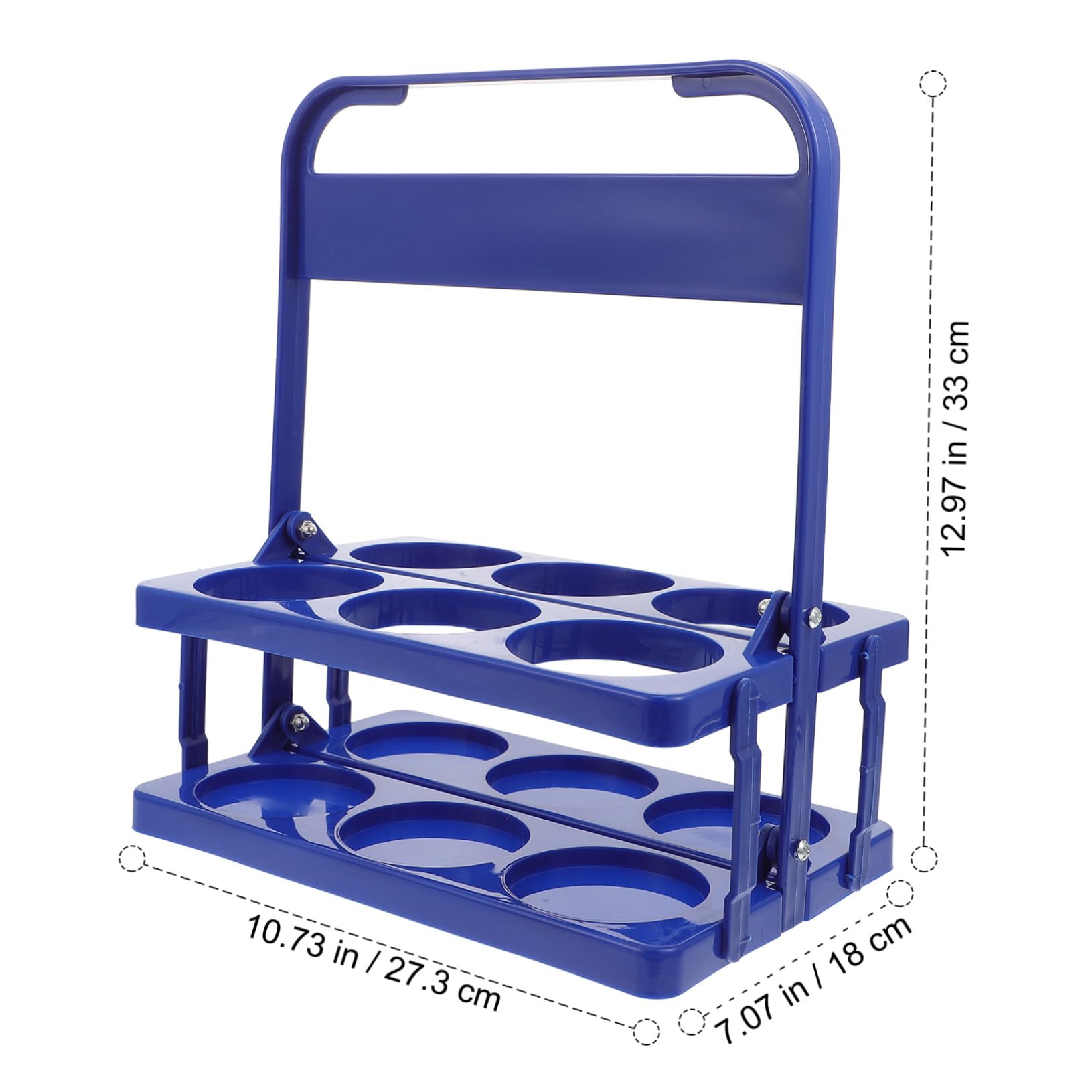 SOLUSTRE Organizer Portatile per Bottiglie Pieghevole Blu Portabottiglie con Design Ergonomico per Bar Casa Ktv e Feste