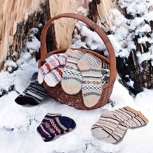 Image of SISOSOCK 5 Pairs Fuzzy Soft Cozy Comfortable Socks for Women, Casual Sleep Comfy Socks, Perfect Warm Winter Gifts for Women