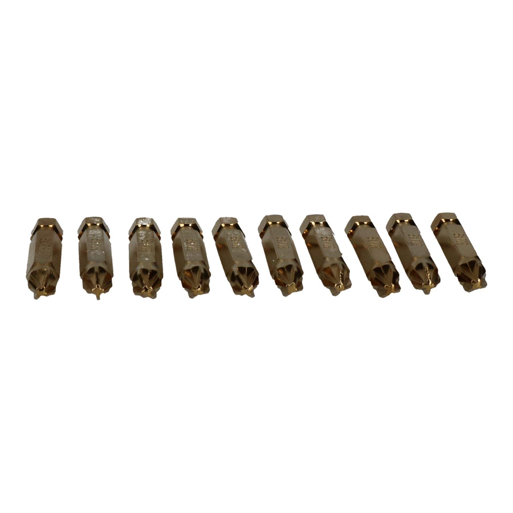 Strom Bit Set 10-teilig – Pozi-S2 Bits 50 Mm Mit Titanbeschichtung
