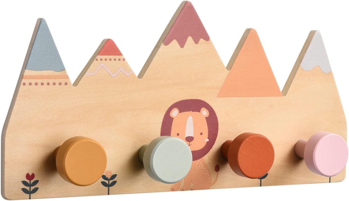 Amazon.com: VidiGi 3 Wall Hooks for Kids Room Hooks for Nursery | Decor ...