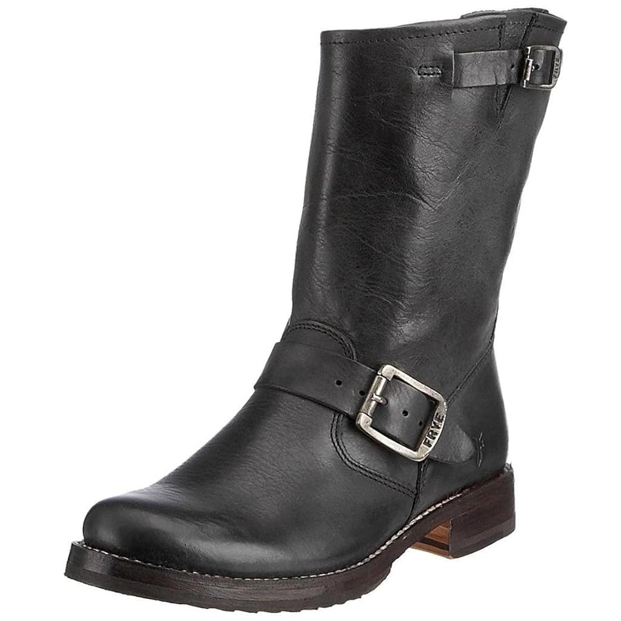Amazon.com | Frye Women's Veronica Short Boot, Black Tumbled