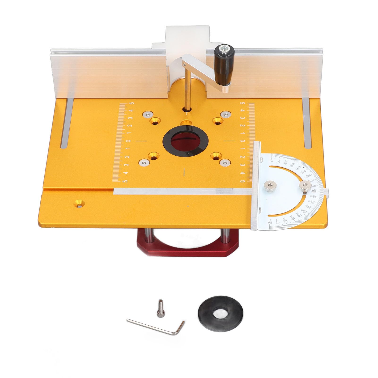 Professionelles Oberfräsen-Hebeset, 54 mm Präzisions-Hebesystem mit Grundplatte aus Aluminiumlegierung, Zaun-Schiebelineal für Holzbearbeitung, CNC-Fräsen, Besäummaschinen,