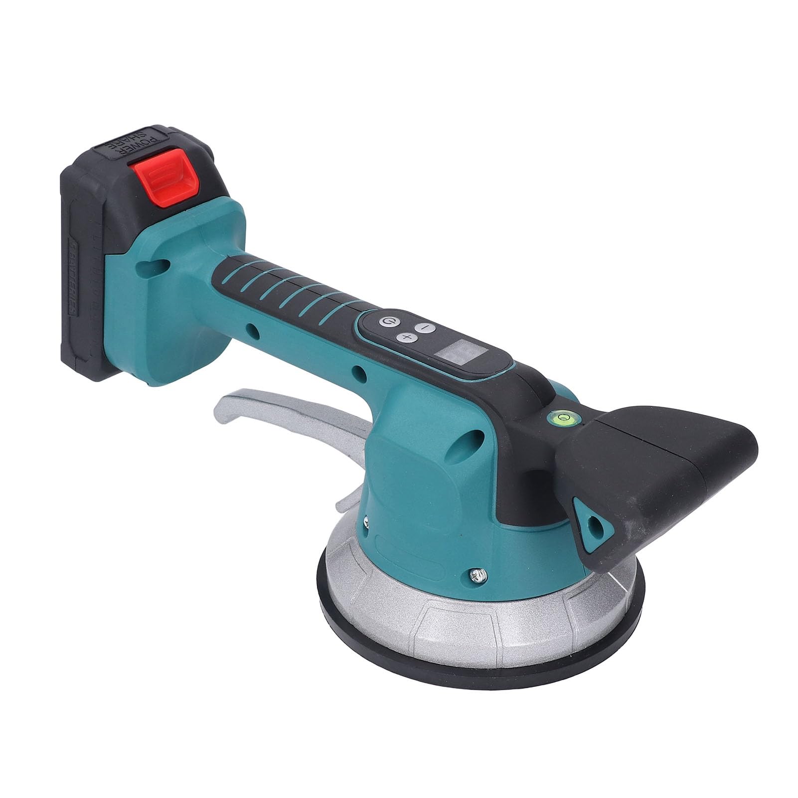 Dispositivos de Vibración de Azulejos, Máquina de Tiler, Vibrador de Baldosas con 10 Engranajes Velocidad Ajustable, Taza de Succión, Pantalla Digital LCD