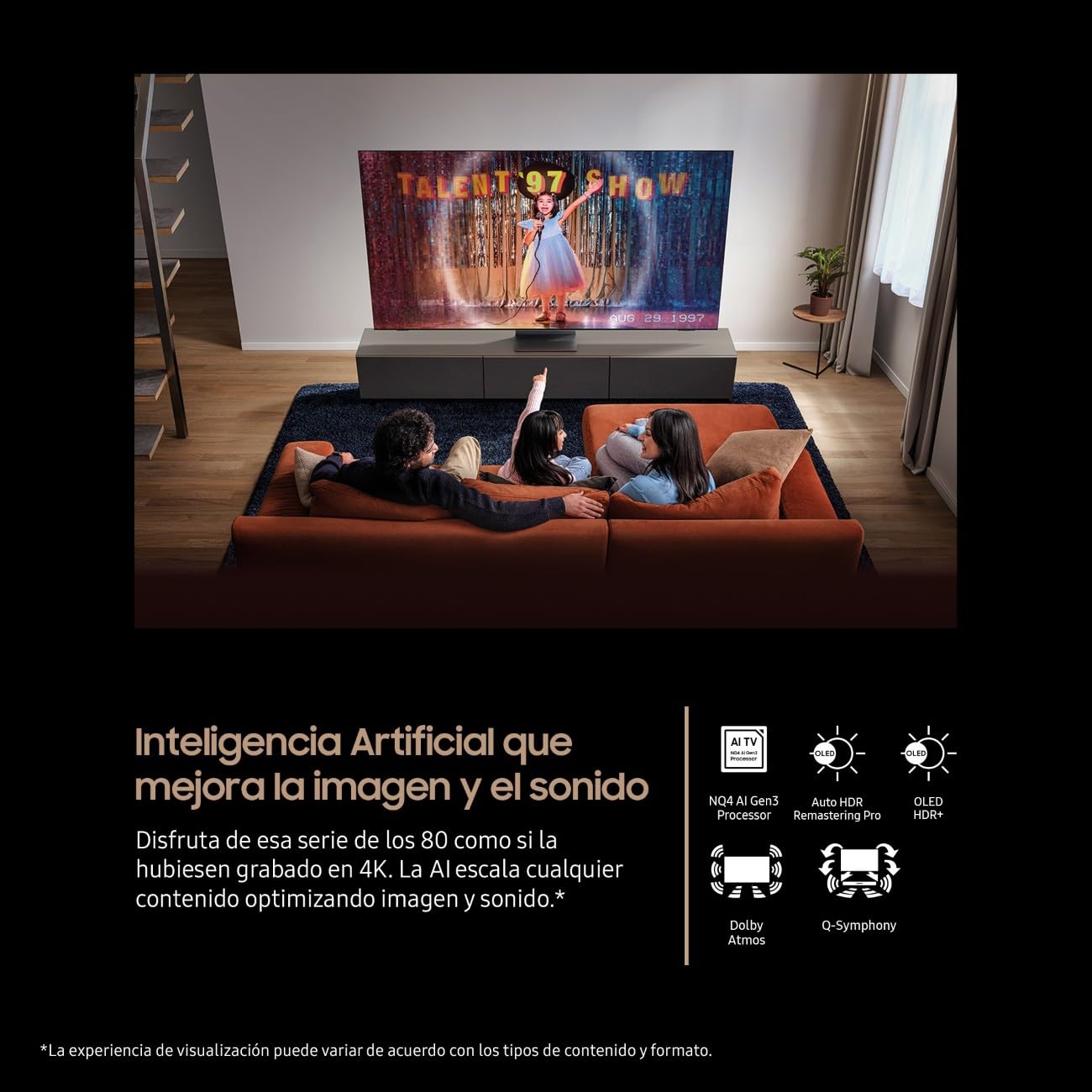 Samsung TV 83 Pulgadas OLED S93F 4K Smart TV con Vision AI, Motion Xcelerator 144Hz y Colores certificados por Pantone — view 2