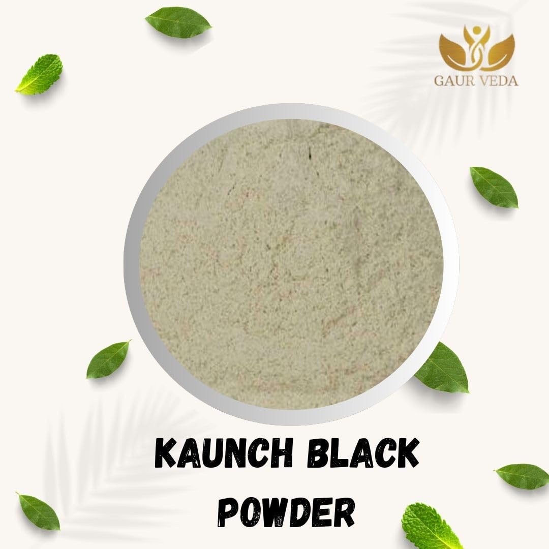Gaurveda Kaunch Black Seeds Powder - Kaunch Beej Powder - Black Cowhage Pdr. - Mucuna Pruriens Pdr. - Kapikachchhu Pdr. - Pure & Natural (100) - Image 3 thumbnail