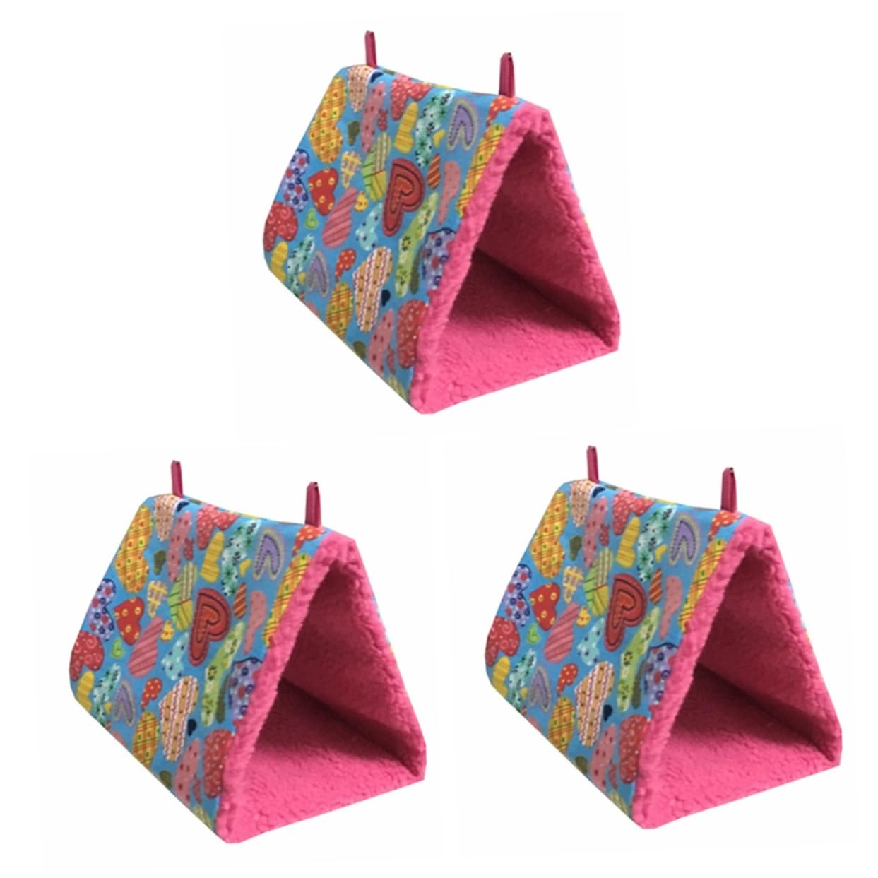 BESPORTBLE 3 Uds Cama De Escalada para Loro Hamaca Cálida para Pájaros Cama para Loros Cama para Pájaros Hamaca para Pájaros Cama Invierno Cálido Pájaro Cabaña para Pájaros Hamaca para