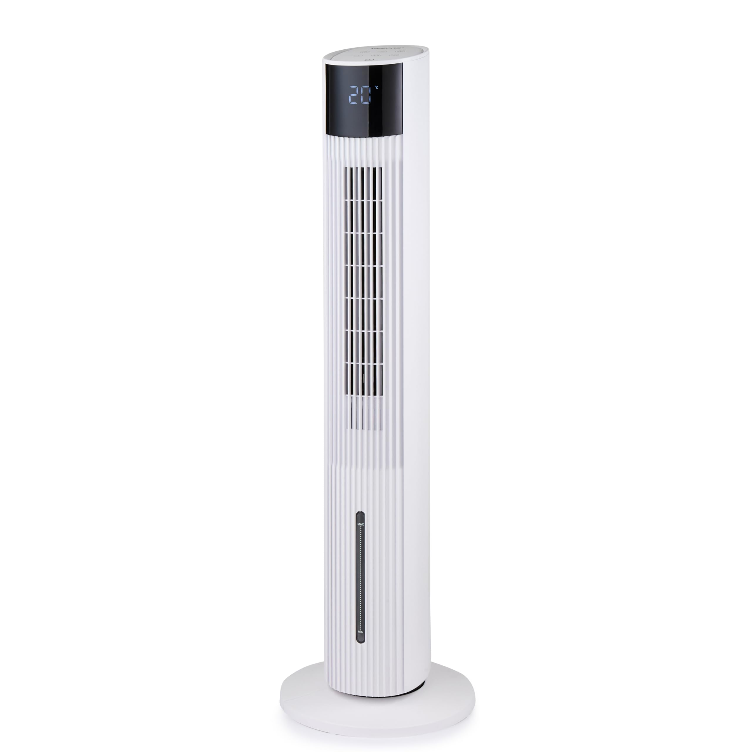 GEEPAS 42" Tower Fan with Remote Control, White - 42 Inch, 42 inches