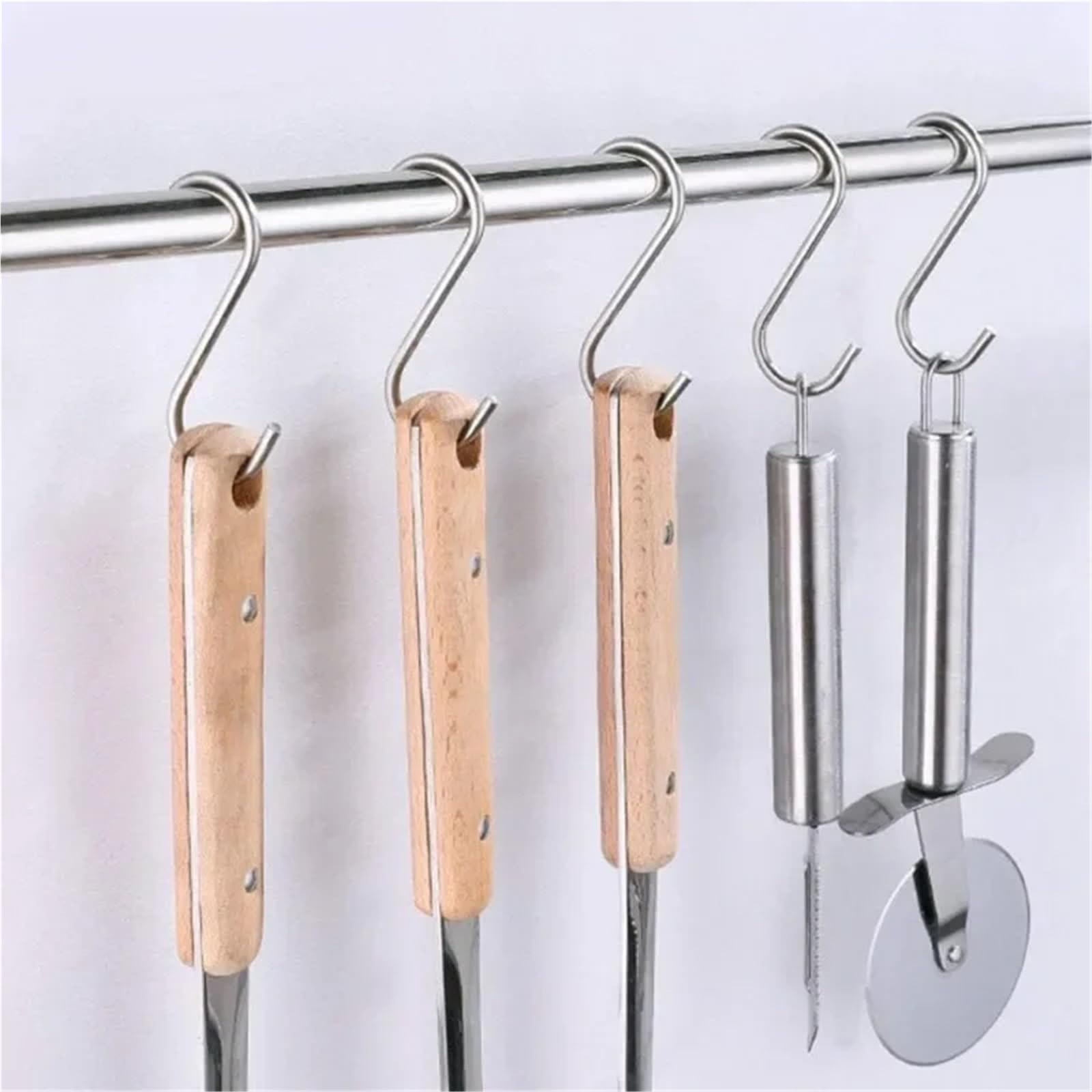 10–20 Stück S-Haken-förmige Haken for Küche, Badezimmer, Taschen, Kleidung, Handtücher, Pflanzen, for Aufhängen von Kleiderbügeln(10PCS,9.0cm)