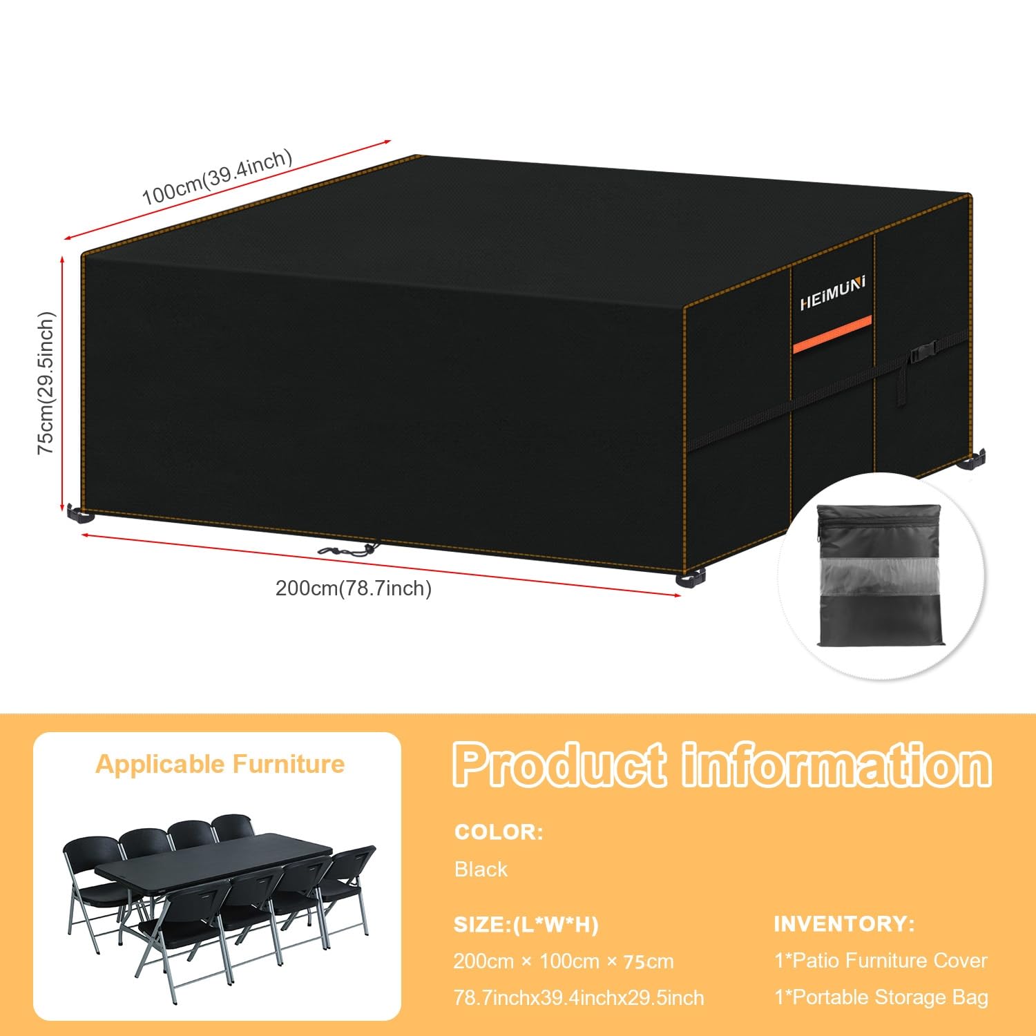 HEIMUNI Garden Furniture Covers Waterproof - Image 2