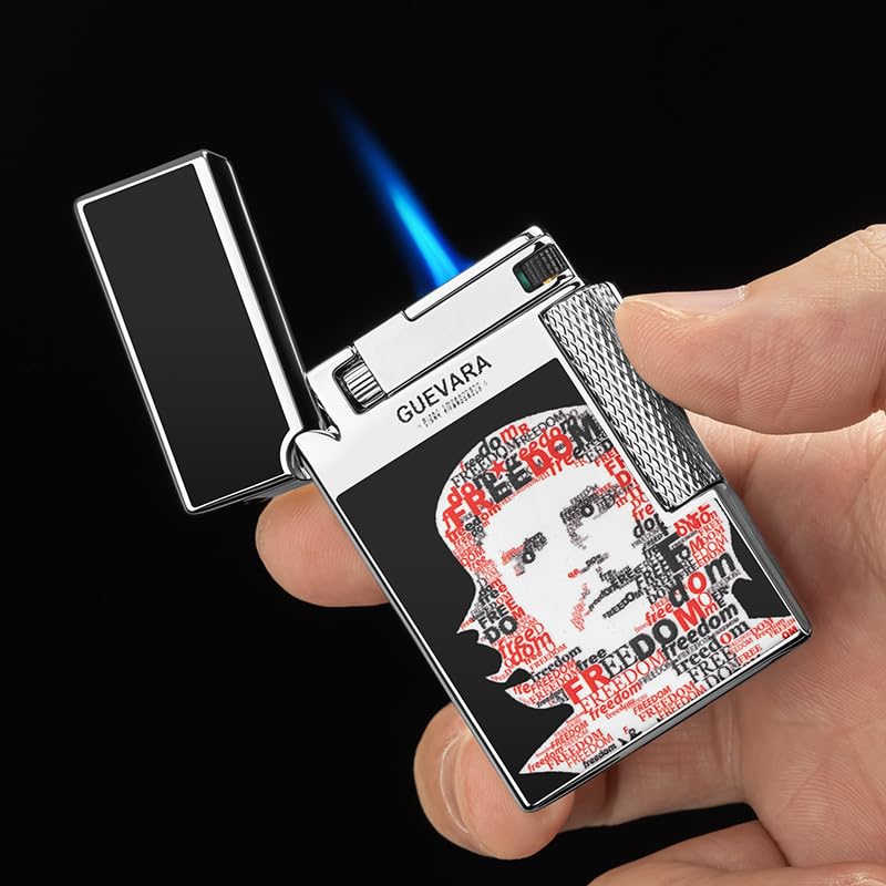Encendedor metálico ajustable con llama directa y función dual miniatura 2