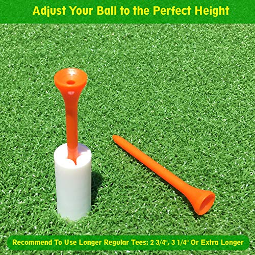 image for SkyLife Golf Rubber Tee Holder Set 1.5 inch 4 Count for Driving Range 