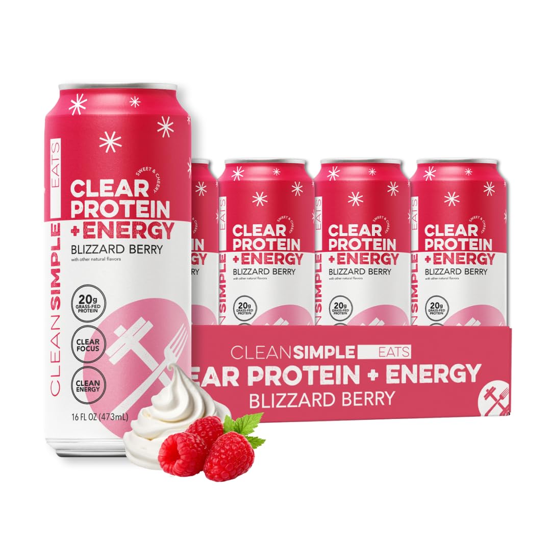 Amazon.com : Clean Simple Eats Clear Protein + Energy Drink, 20G