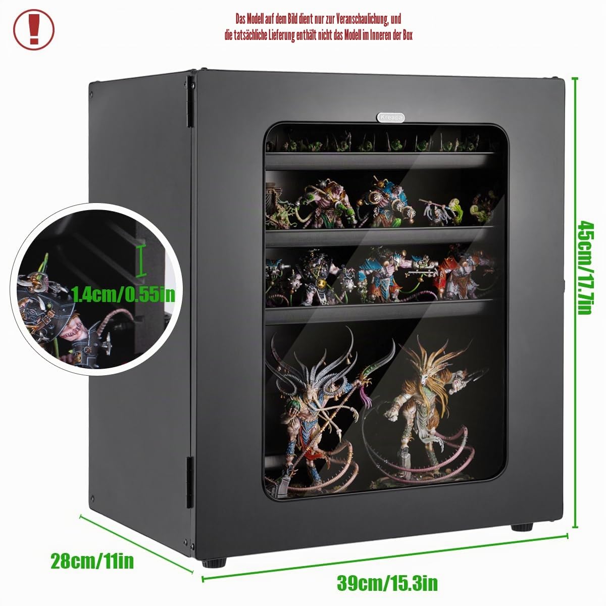 Aufbewahrungskoffer Mit Schultergurten, Stapelbare Miniatur-Tragetasche (5-teiliges Tablett) Für Einfachen Transport Und Aufbewahrung Von Warhammer 40k