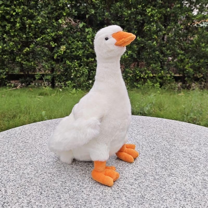 Canard en peluche blanc pour doudou de nuit des enfants