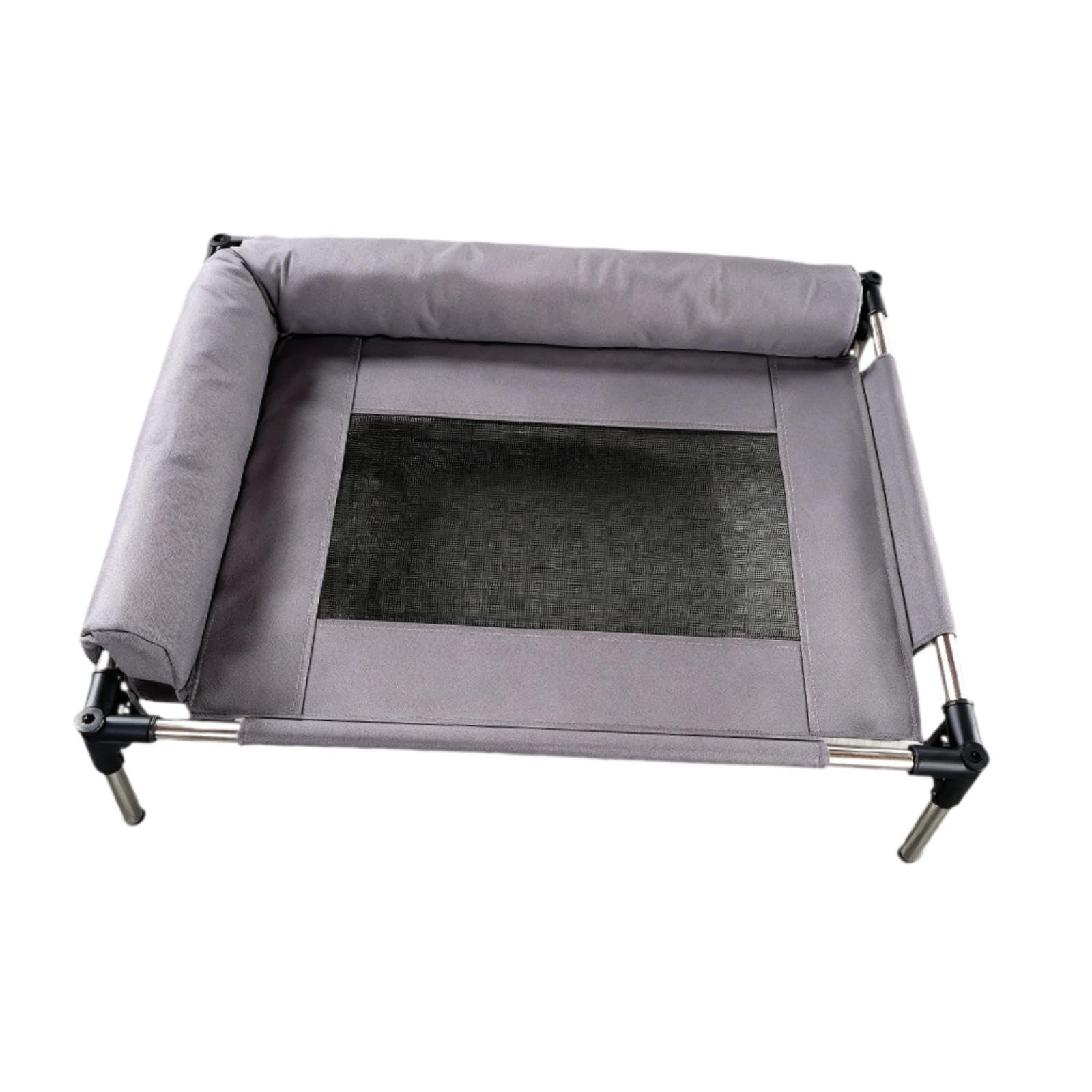 Cama Elevada para Perros con Tejido Resistente Base Antideslizante Hamaca Ventilada Y Cojín Lavable Adecuada para Gatos Y Perros en El Hogar Exteriore