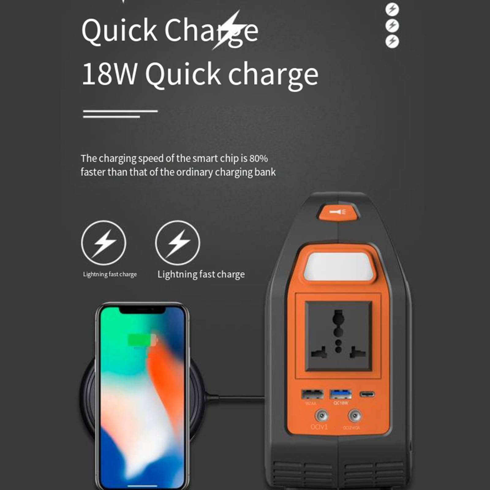 Alimentation Solaire de Secours 150 W, Portable, avec Batterie au Lithium, pour Camping-Car, Aventures en Plein air, urgences