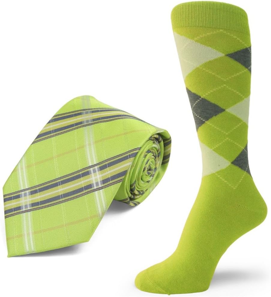 Spotlight Hosiery brand Men's Dress Socks &Necktie Set