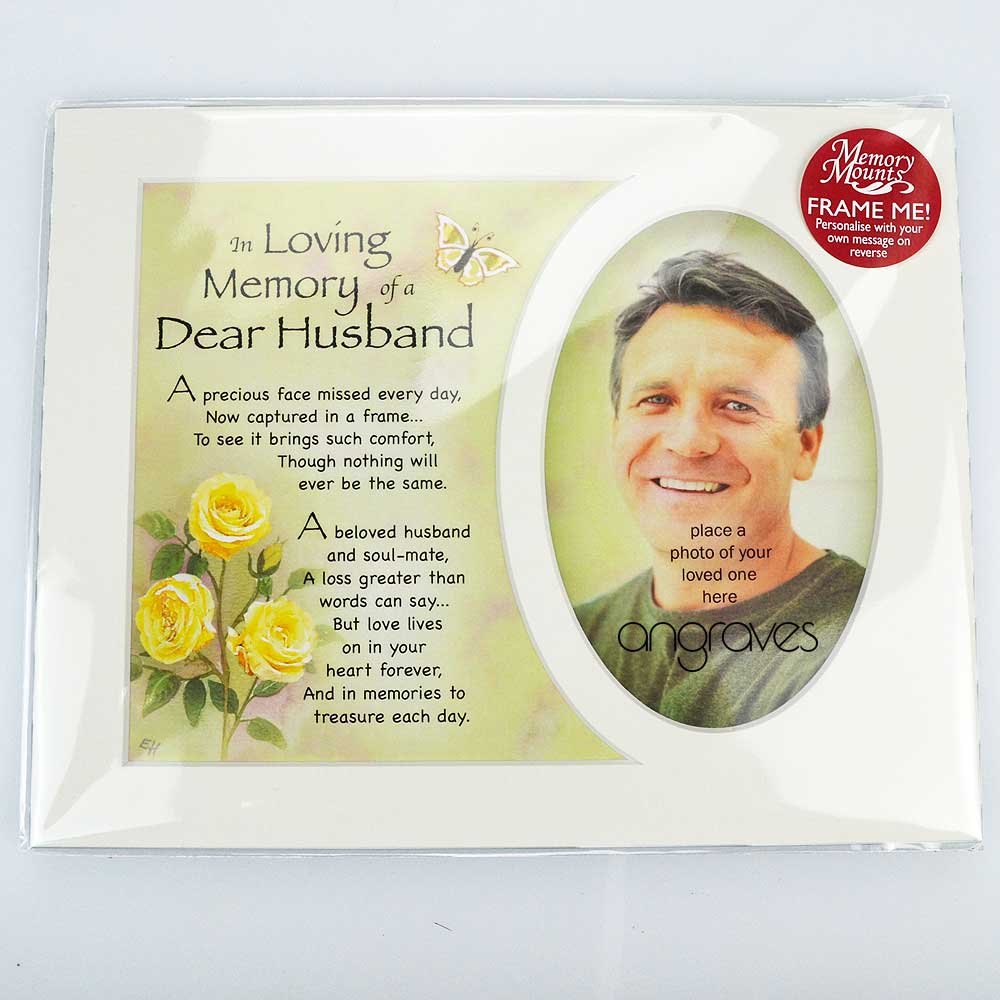 Buy Angraves In Loving Memory of a Special Husband Photo Frame Mount