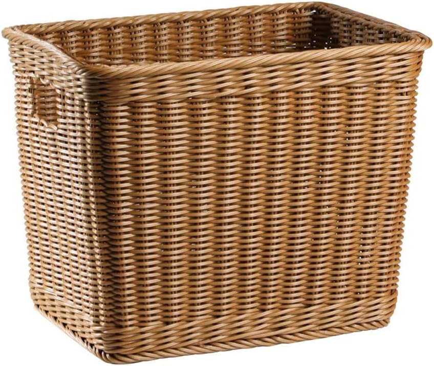Dirty Clothes Basket Imitation Rattan Dirty Clothes Basket Hotel Bathroom Laundry Basket Dirty Clothes Storage Basket (38 * 30 * 30cm)