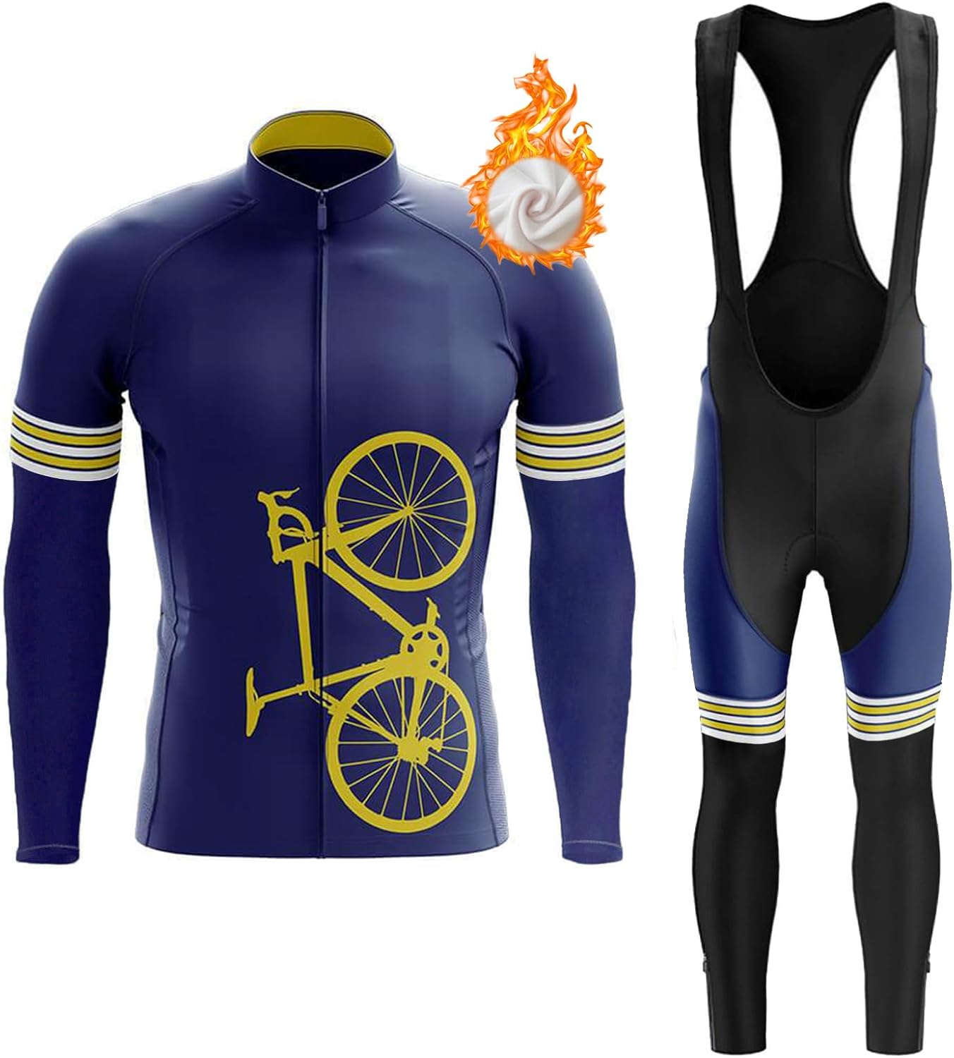 Traje Bicicleta Hombre Invierno Conjunto Ropa Ciclismo Hombre