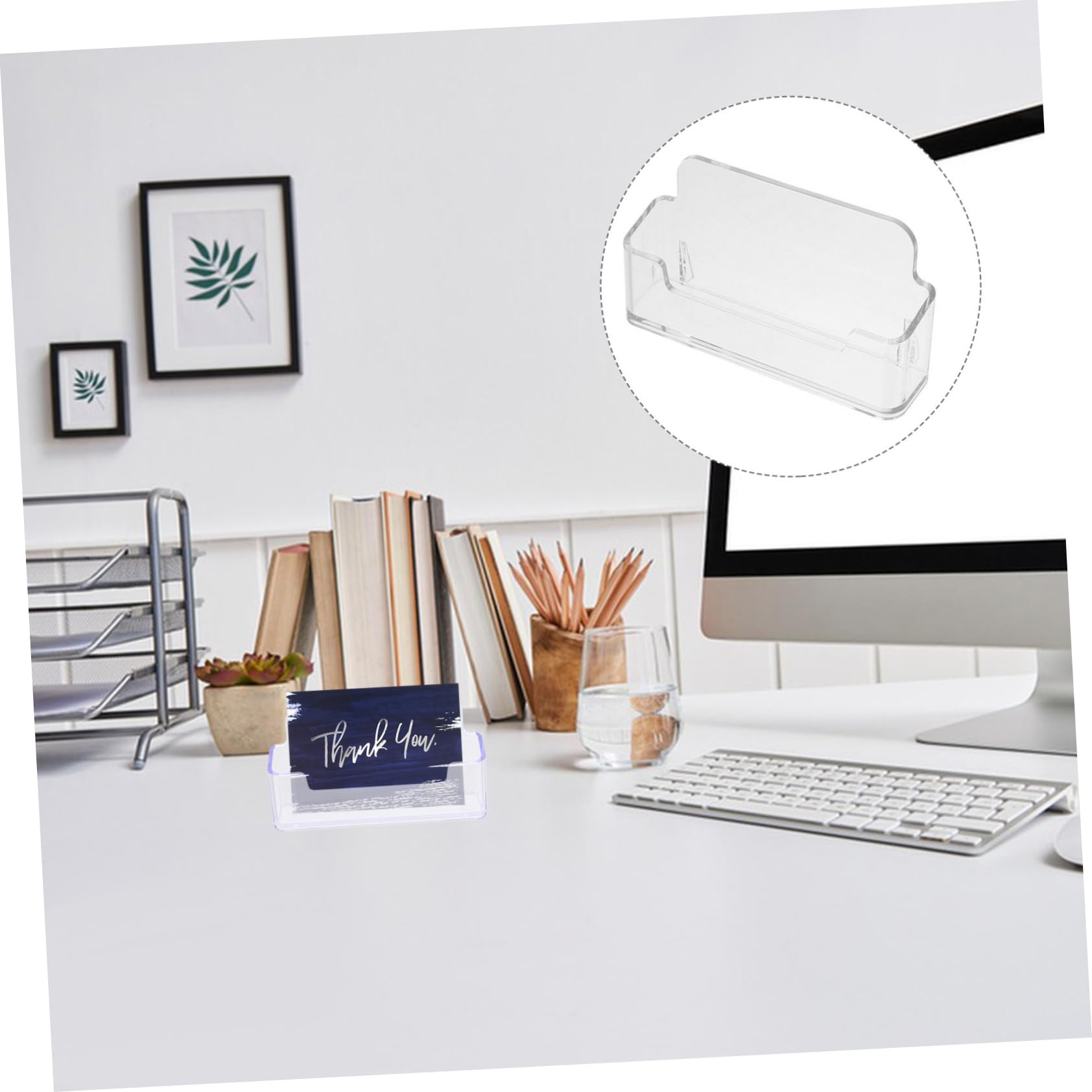 SHINEOFI 5 Series Soportes De Marcador De Mesa Separadores De Tarjetas Oro Tarjetero Tarjetas Visita Tarjetero Para Tarjetas De Visita Titulares De Tarjetas De Visita Acrílico 3 Piezas X 5