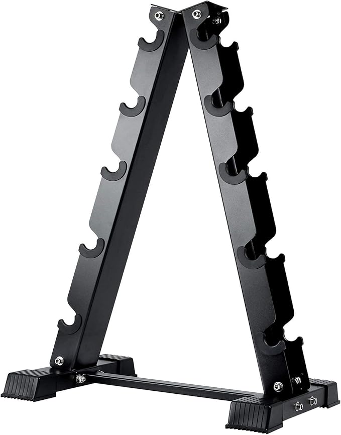 AKYEN AFrame Dumbbell Rack Stand Only, 5 Tier Weight Rack for