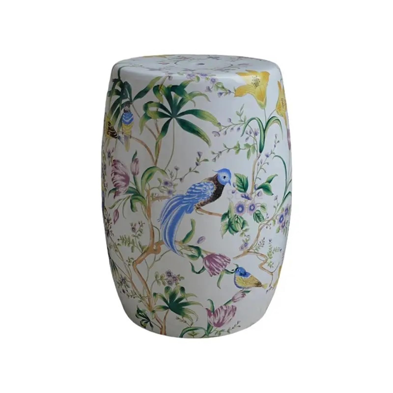 Kolorowy Ceramiczny Stołek Do Perkusji W Kształcie Kwiatka I Ptaka Siedzenia Stylu Francuskim Chińskim Boczny Łazienkowy Zmiana Butów Wykwintna Dekoracja