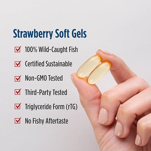 Miniatura 6 de Nordic Naturals DHA Xtra fresa - 60 geles blandos - 1660 mg Omega-3 - Fórmula DHA de alta intensidad para apoyo cerebral y del sistema nervioso -