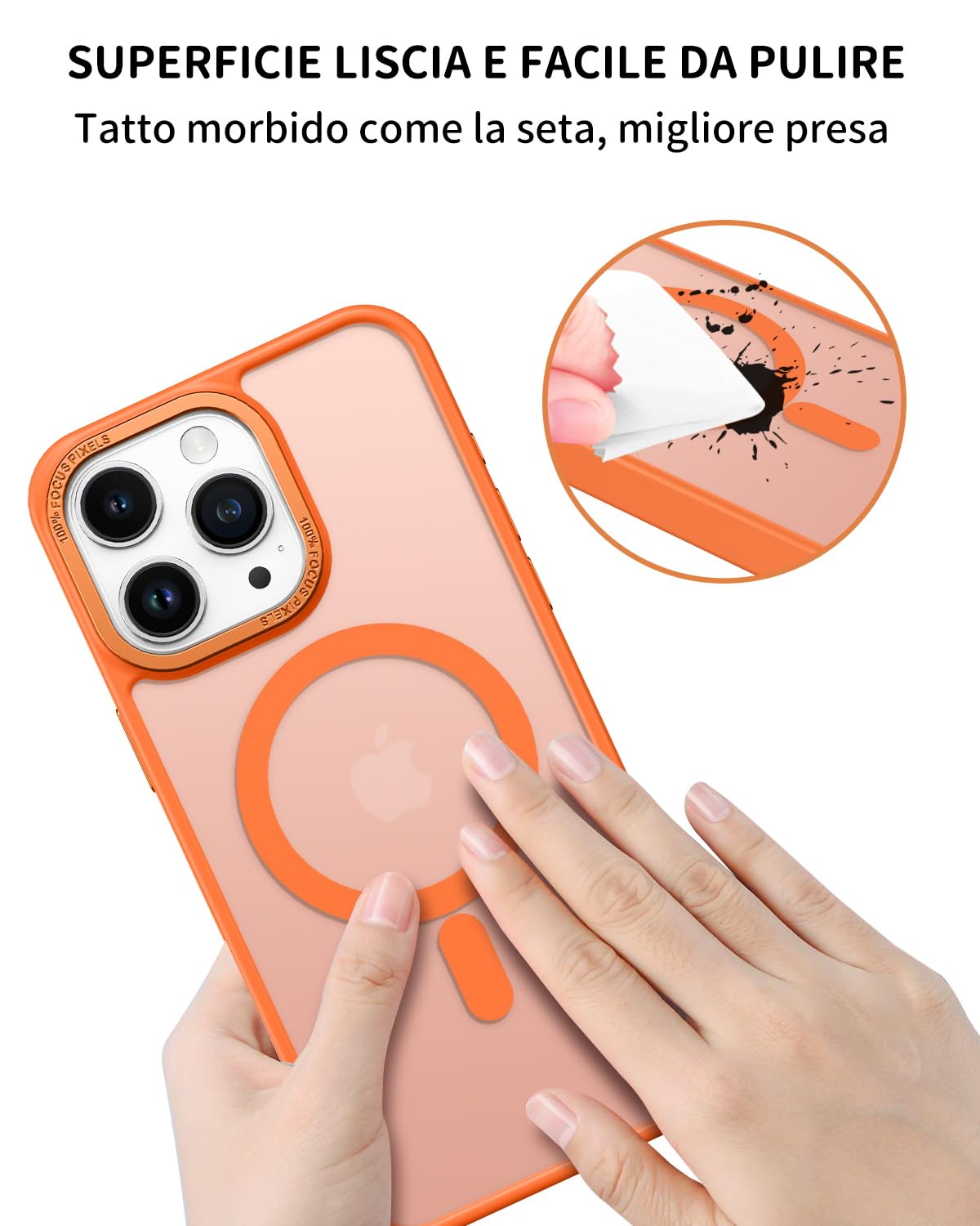 VENINGO Magnetica Cover per iPhone 15 Custodia Compatibile con MagSafe Cover Traslucida Opaca Silicone Tpu Anti Impronte Digitali Custodia per iPhone 15 6,1 Pollice Rosso (Bordeaux