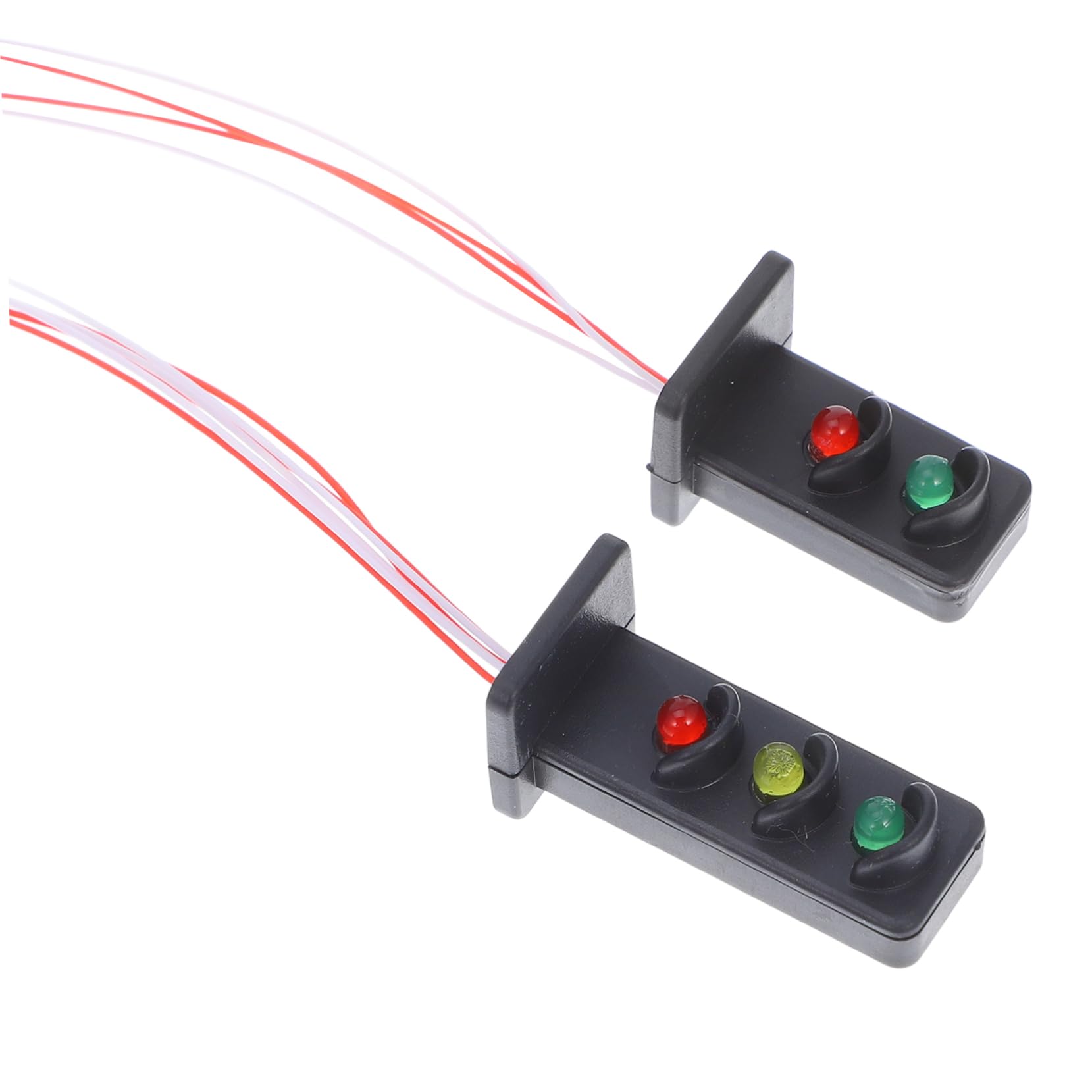 Operitacx Miniature Traffic Light Prop DIY Mini Signal Light Model Luminous Signal Lamp for Railway Scene