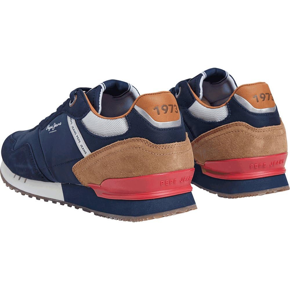 Pepe Jeans Zapatillas de Piel London Brand Gris