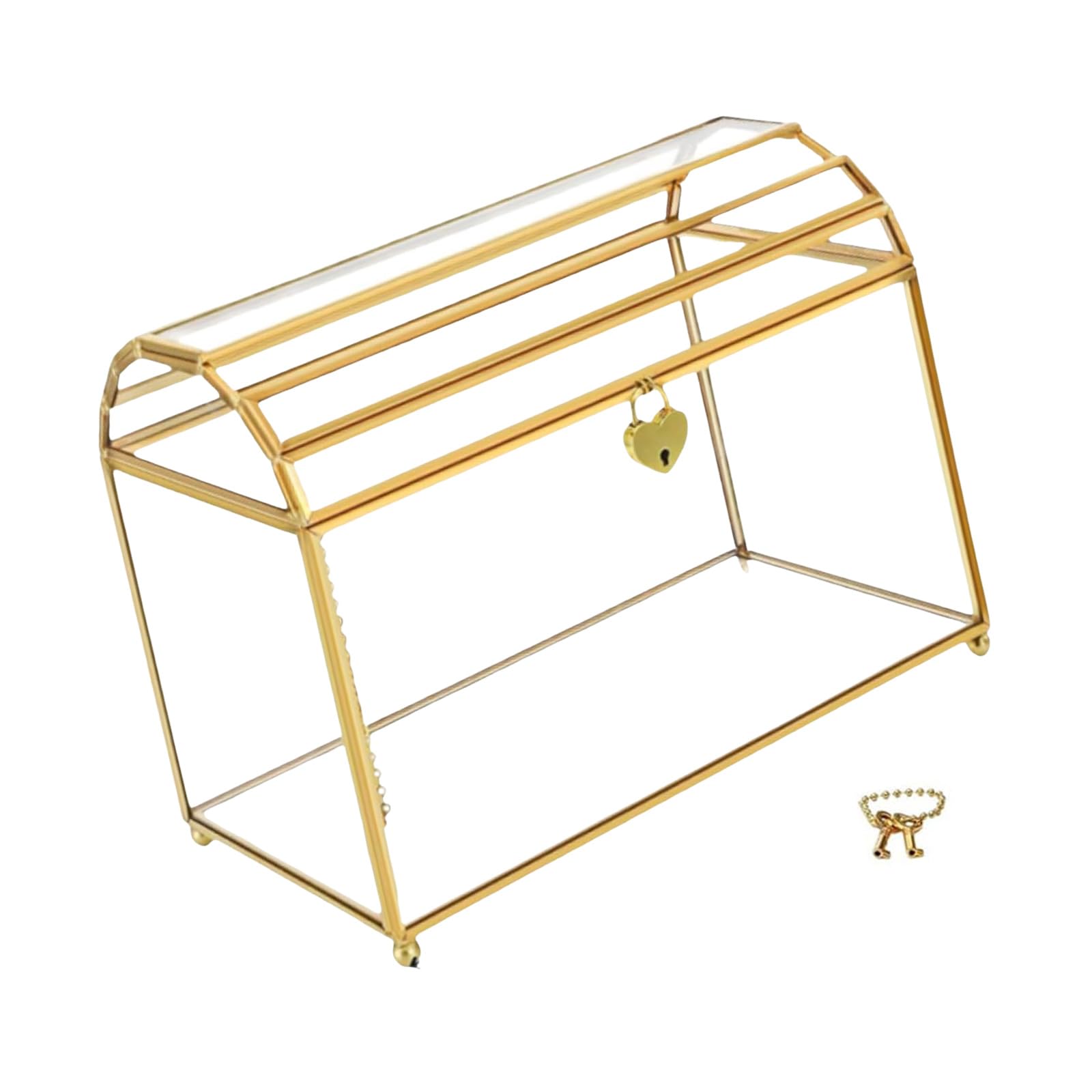 Custodia per Esposizione schede, L | Memory Box in vetro con serratura chiara organizzazione delle lettere sull ' area visualizzazione del