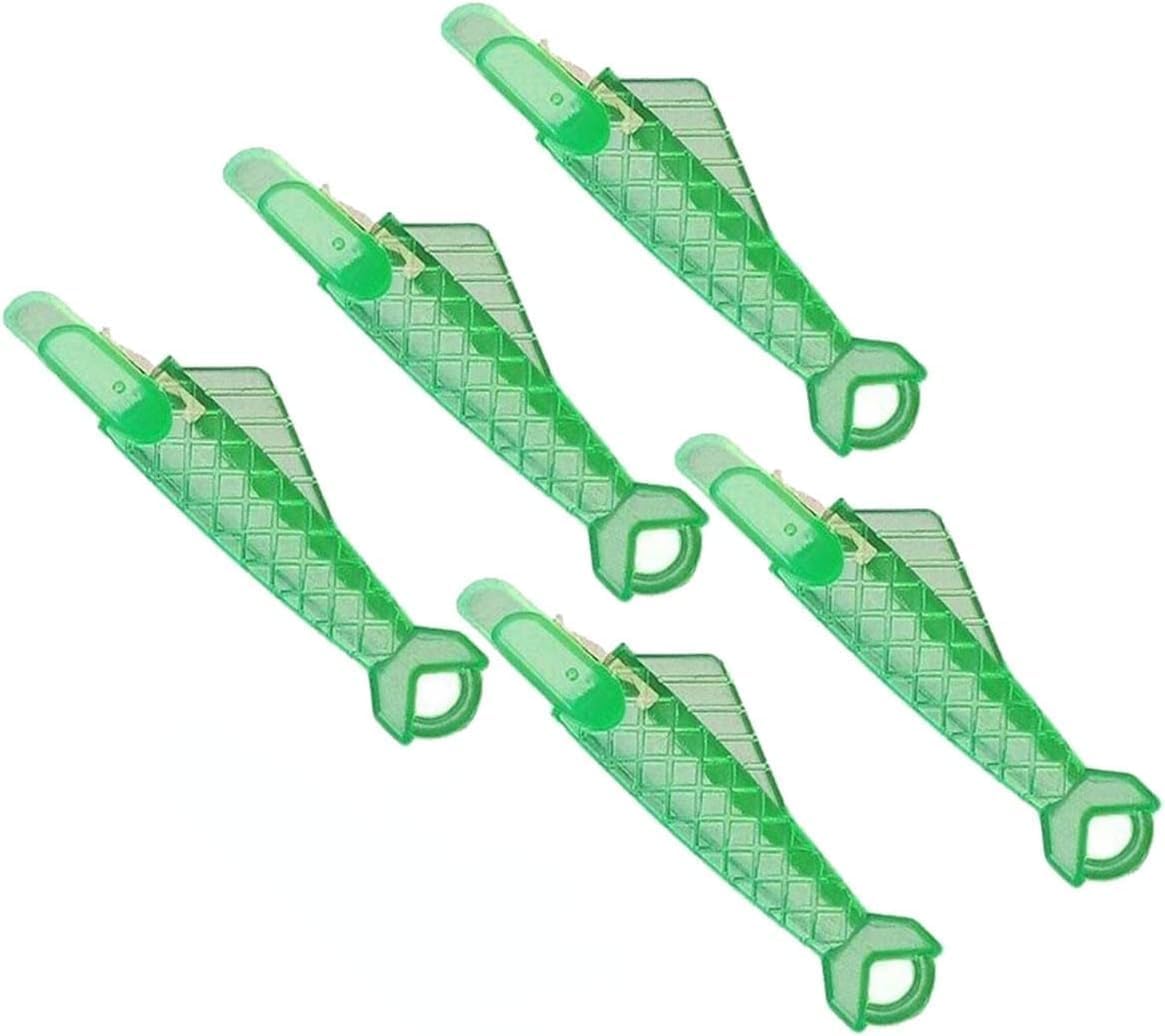 Gammaeon 10Pcs Automatic Sewing Needle Threader, Plastic Fish Type, Quick Threading, Diy Sewing Tool Set