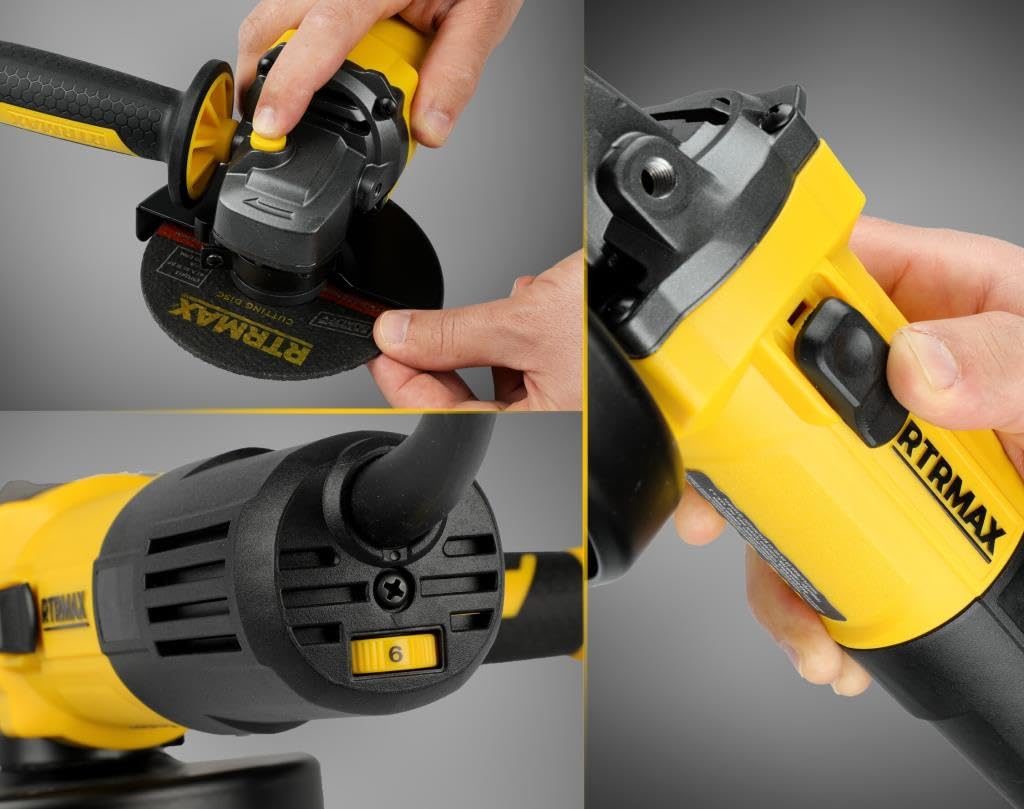RTRMAX RTM1080 AVUÇ İÇİ TAŞLAMA MAKİNASI 115MM