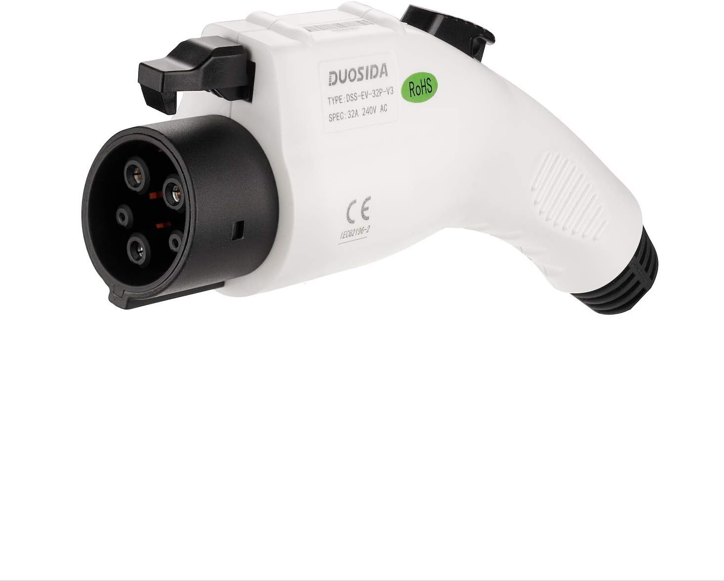 Sae J1772 32A Electric Car Ev Adaptor Connector Socket Type 1 To Type2