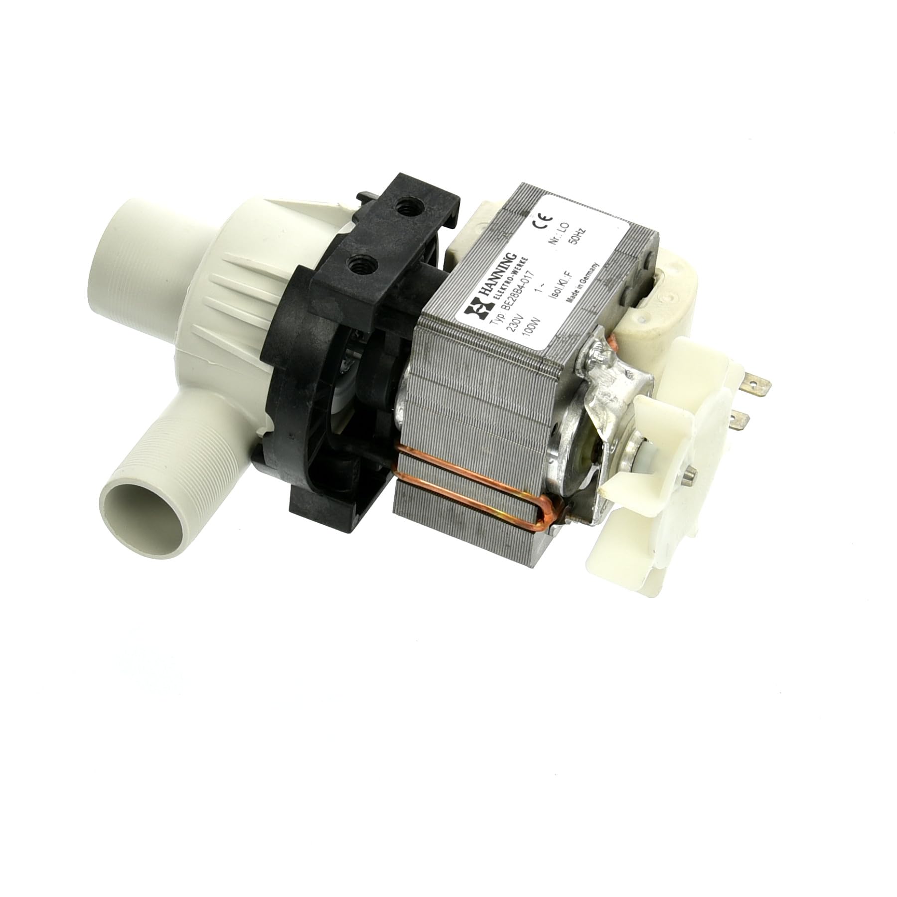 Hanning Ablaufpumpe BE28B4-017 für Kombidämpfer und Heißluftofen Rational 3002.1000 230V 100W 50Hz Eingang ø 30mm Ausgang ø 24mm, CLine, CM101G, CM61G, CC101, CCM102, CD202, CD61, CPC102, CPC202