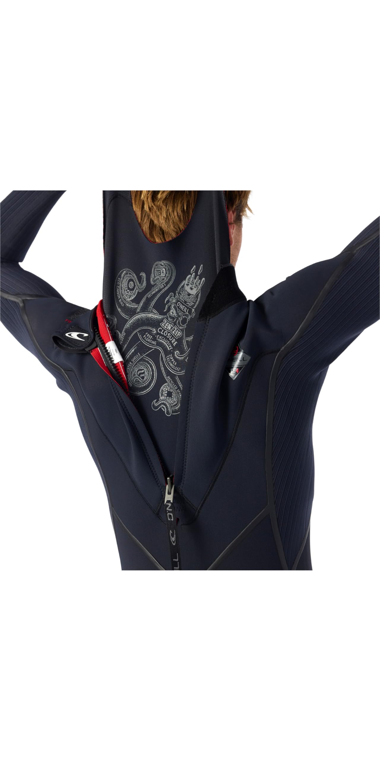 O'NEILL 2025 Hommes Hyperfreak Fire 5/4+mm Back Zip Combinaison Néoprène 5676 - Black