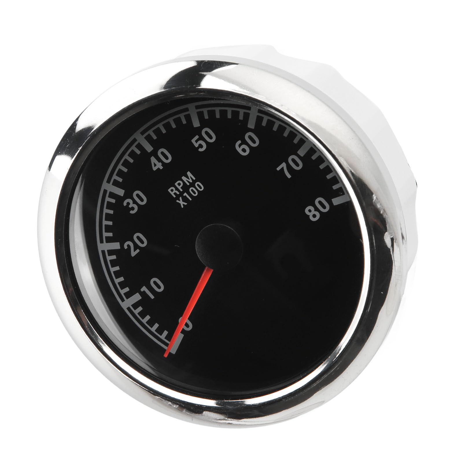 Tacómetro de motor Torvex, 3 en 1, 85 mm, 8000 RPM, indicador de RPM, 9-32 V, retroiluminación roja, indicador de tacómetro con esfera negra para coche, yate, RV