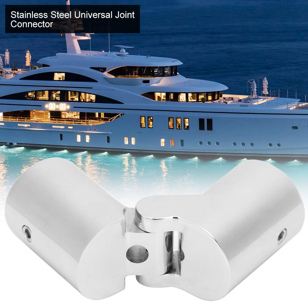 Universal-Gelenkverbinder, Edelstahl-Gimbal, 22 Mm Gelenk-Stahlkupplungen, Schiebekappenhülse, Sonnenschutz-Bootsverbinder Für Marine