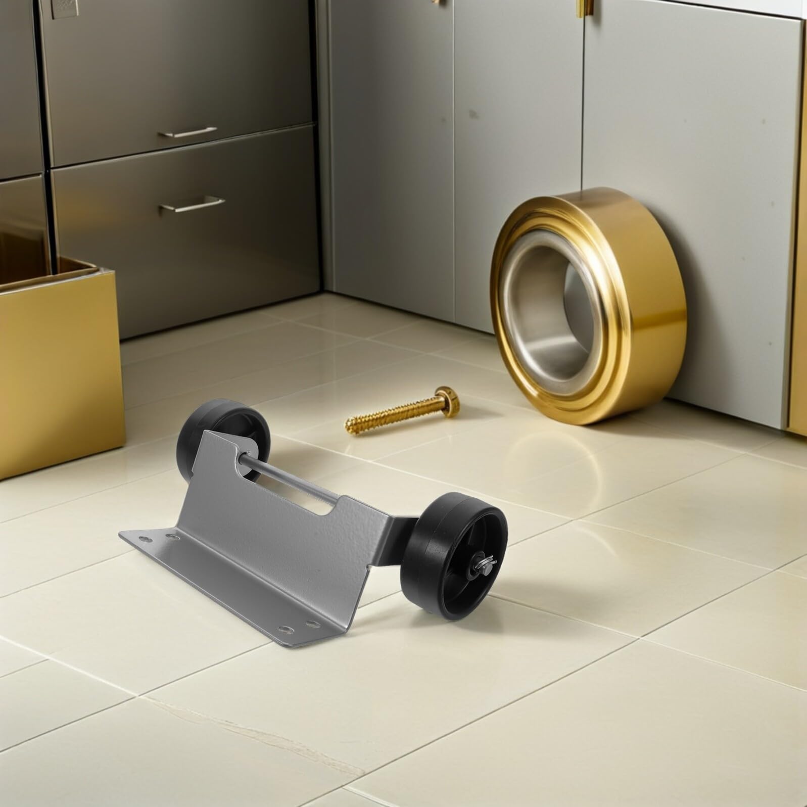Toddmomy Kit Ruote per Riscaldatore da Esterno Piramidale per Patio, Ruote Girevoli Resistenti alle Intemperie 8x4,7x3,1" per Sostituzione Rapida e Mobilità Comoda del Riscaldatore a Torre