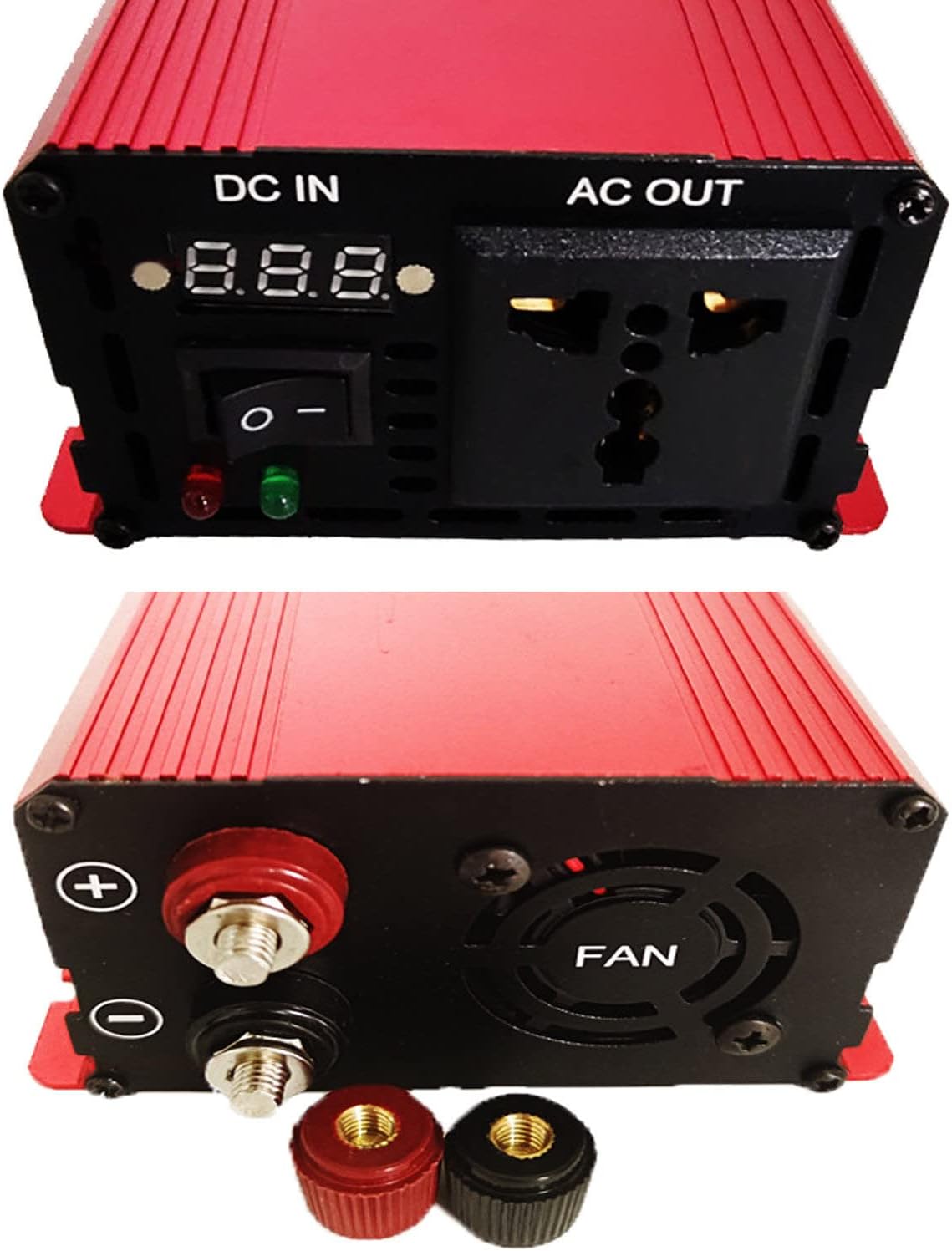 3000W Pure Sine Wave Inverter 12V/24V/48V/60V/72V DC to AC 110V/230V, 2 Sockets, LCD Display, Ideal for RV, Boat, Off-Grid Solar Systems, High Efficiency