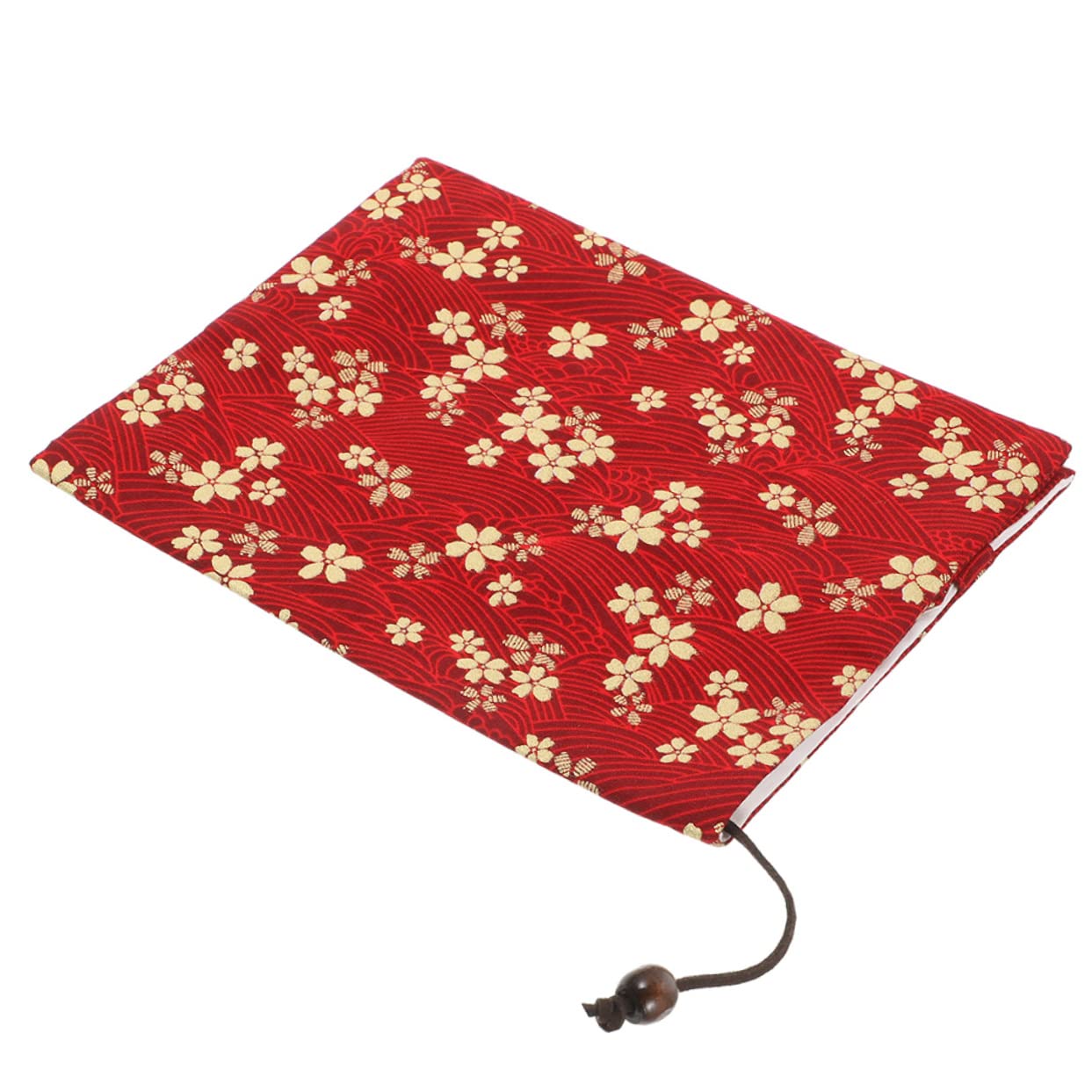 Lurrose 4 Pièces couverture de livre décor de livre en tissu manche de veste de livre pochette de manuels book sleeve bookcase protège-livre fait main pochette de livre décorative rouge