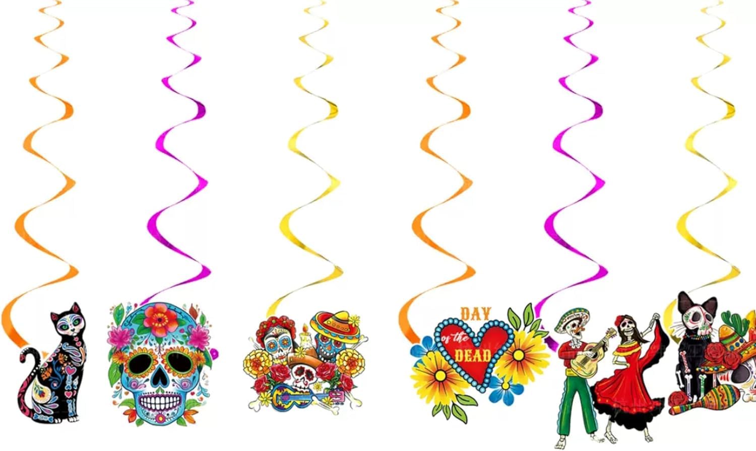 Lot De 40 Décorations Jour Des Morts, Comprenant 2 Guirlandes De Souci Artificielles, 8 Papillons Monarques Pour Décoration Dia De Los Muertos Diwali, Orange