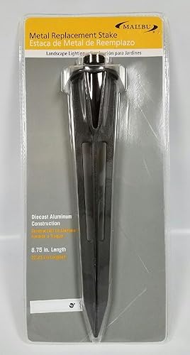 Miniatura 2 de Malibu - Estaca de tierra sólida resistente para Pathlight Spotlight Uplight Paisaje Piezas de luz en el suelo Estaca de repuesto de metal