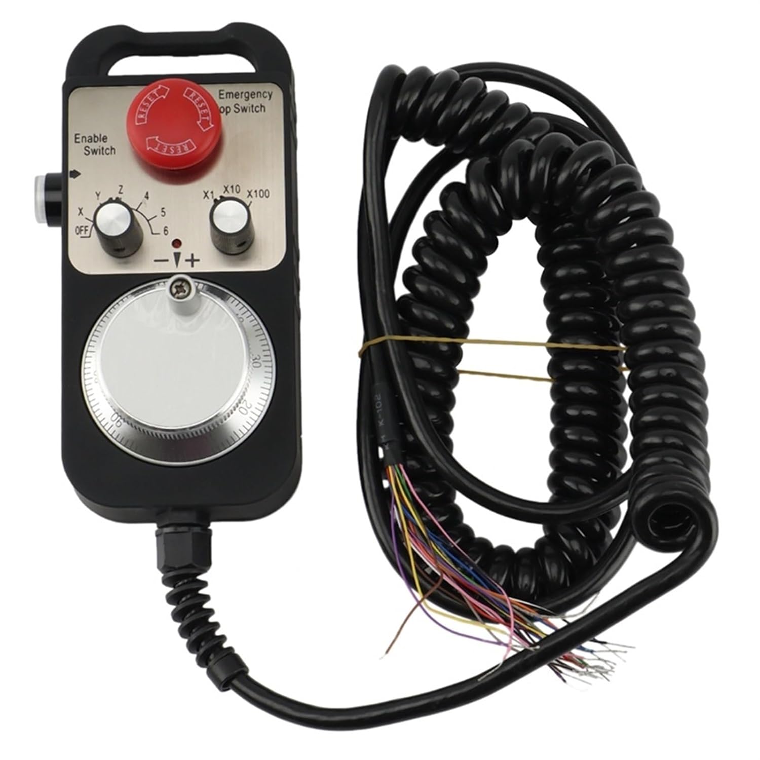 Emergency Pulse Generator MPG Pendant Handwheel with E-Stop Button for DDCS V3.1 Motion Controller for Router Milling